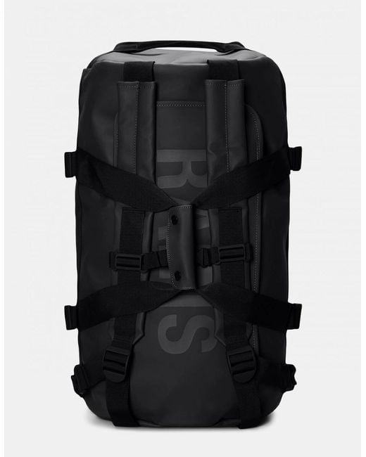 Rains Black Texel Duffel Bag