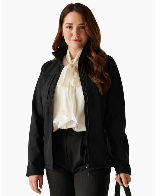 Regatta Black Ladies Octagon Ii Waterproof Soft Shell Jacket