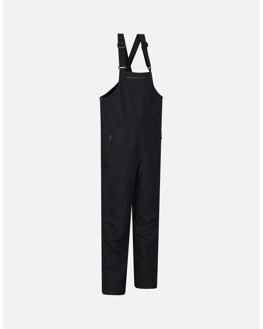 Mountain Warehouse Black Eris Waterproof Bib Front Ski Trousers for men