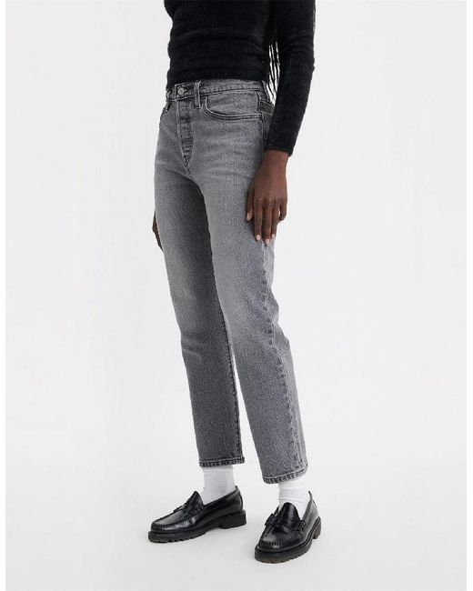 Levi's Gray Levi's Cropped Jeans