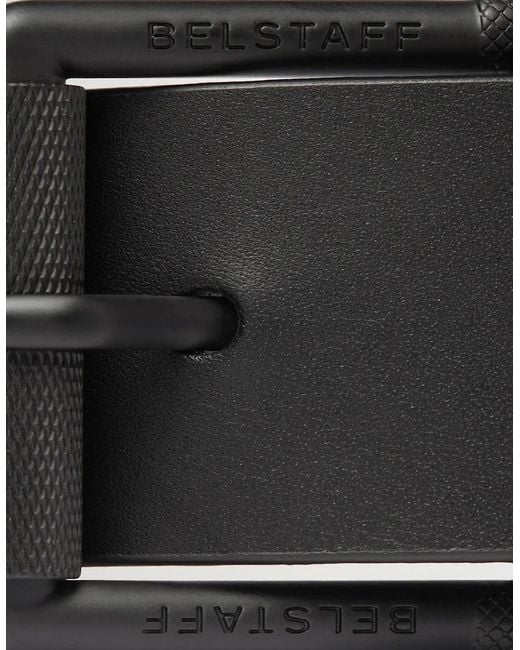 Belstaff Black Roller Buckle Belt for men