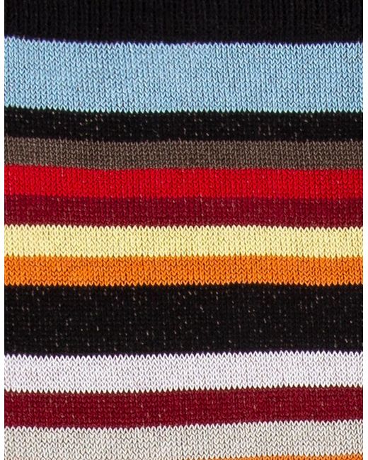 Paul Smith White Ps New Signature Socks 92 Multi for men
