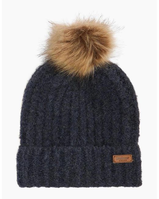 Barbour Red Saltburn Beanie & Tartan Scarf Set