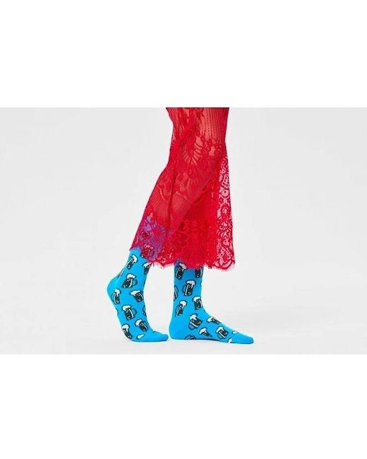 Happy Socks Blue Beer Socks for men