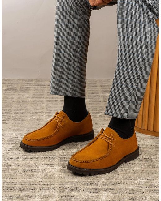 Oswin Hyde Brown Joshua Suede Tobacco for men