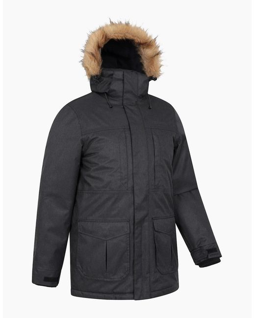Mountain Warehouse Blue Gorge Ii Long Jacket for men
