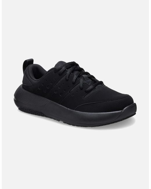 CROCSTM Black On The Clock Polyurethane Triple Trainers