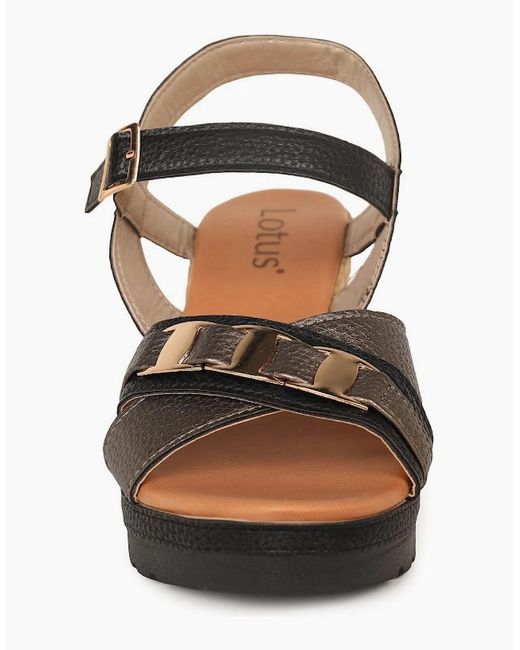 Lotus Metallic Tassere Espadrille Sandals