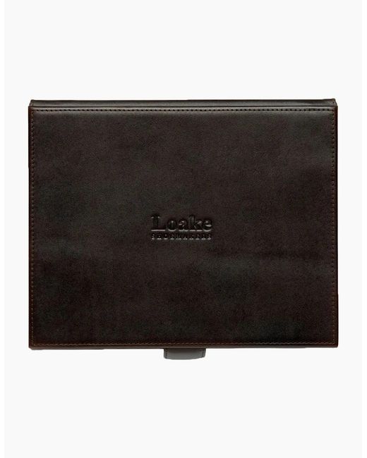 Loake White Small Leather Luxury Valet Box for men