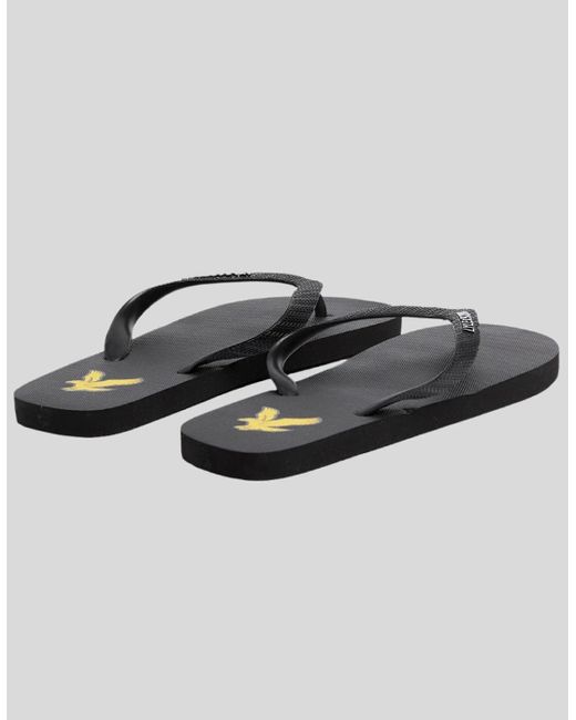 Lyle & Scott Black Flip Flop for men
