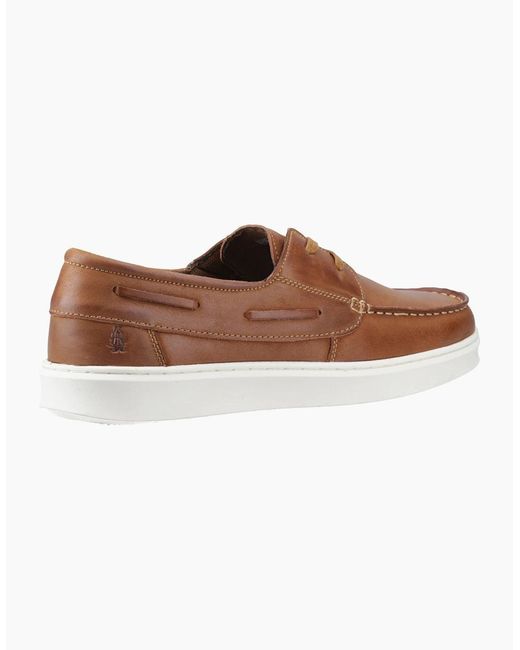 Hush Puppies Brown Madden Boat Shoe Boat & Deck Shoes Tan for men