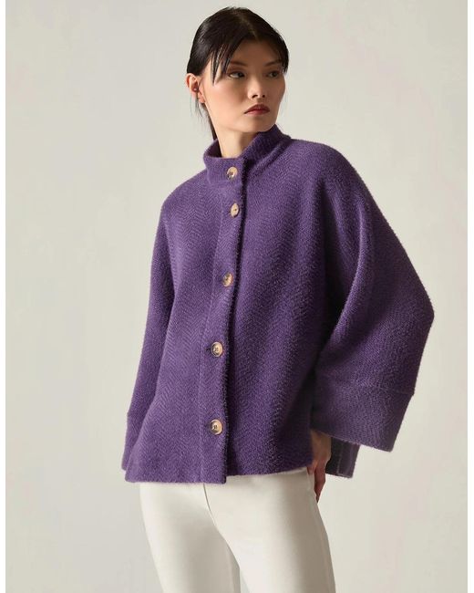 James Lakeland Purple Batwing Jacket