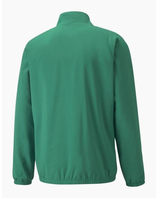 PUMA Green Teamliga Sideline Jacket Tracksuit Top for men