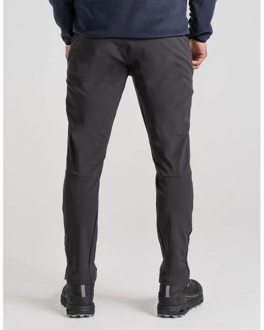 Craghoppers Blue Expedition Solid Patterned Slim Trousers for men