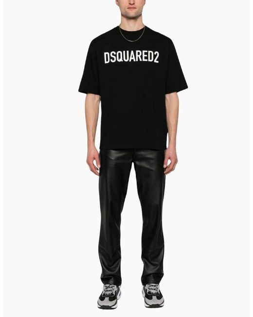 DSquared² Black Bold Logo T-Shirt for men