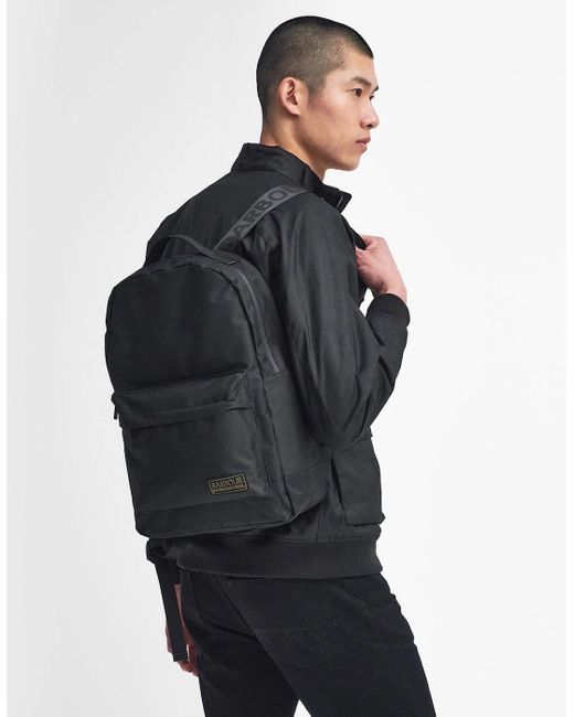 Barbour Black Knockhill Essential Backpack Adults Backpack
