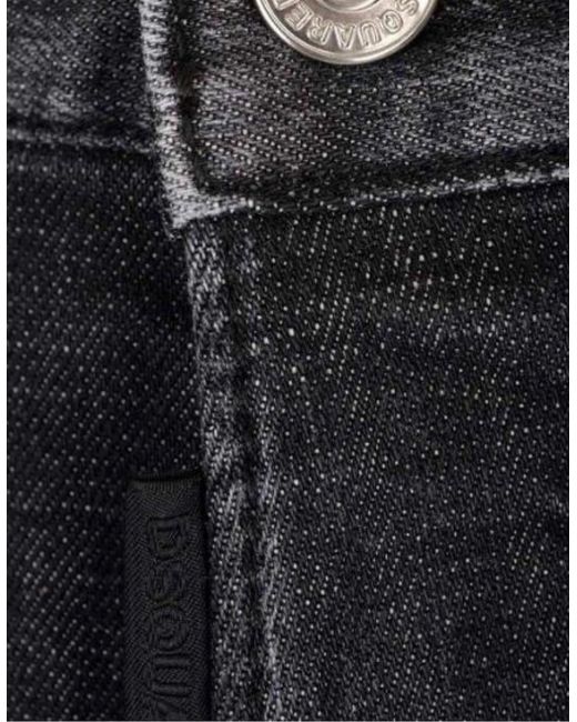 DSquared² Gray 642 Denim Paint Splash Denim Pants for men