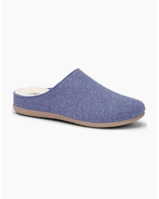 Hotter Blue Lovely Mule Slippers
