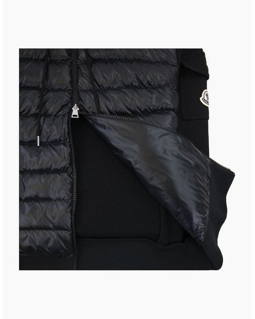 Moncler Black Maglia Hoodied Cardigan 999