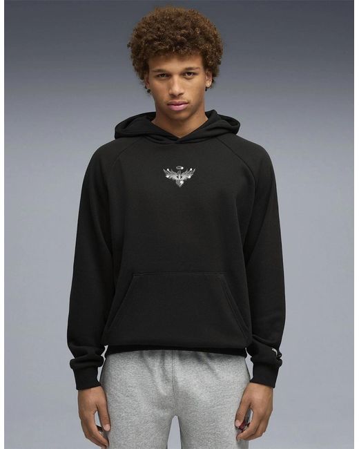 PUMA Black Melo Alwayz On 1 Performance Hoodie for men