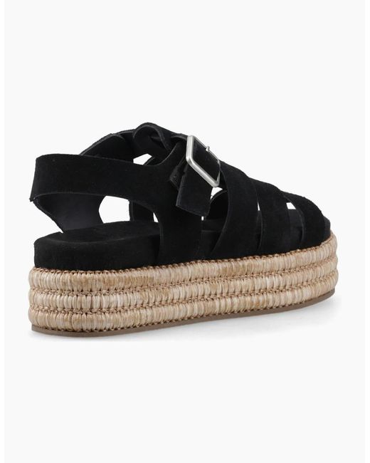 Hush Puppies Black Rosetta Gladiator Sandals