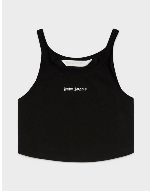 Palm Angels Black Classic Logo Tank Top
