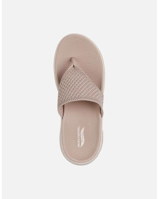 Skechers Go Walk Natural Arch Fit 2.0 Textile Taupe Standard Sandals