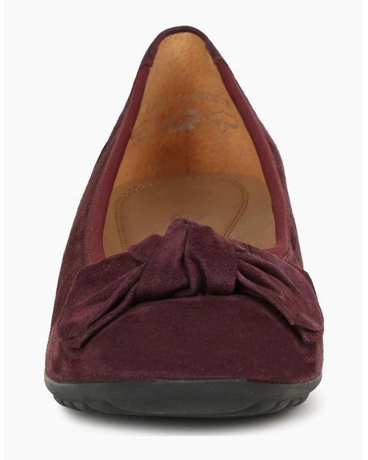Gabor Red Sage Ballet Pumps