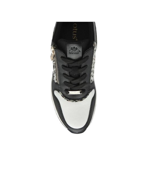 Lotus White Moore Trainers