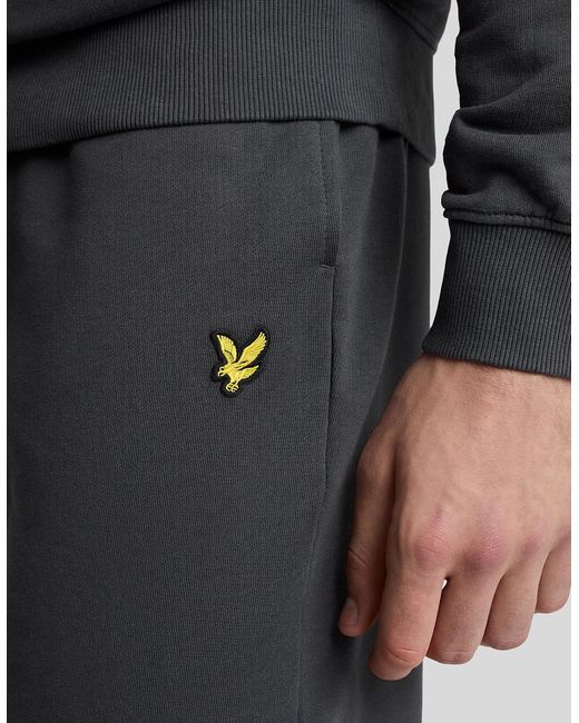Lyle & Scott Gray Cotton Sweat Short for men