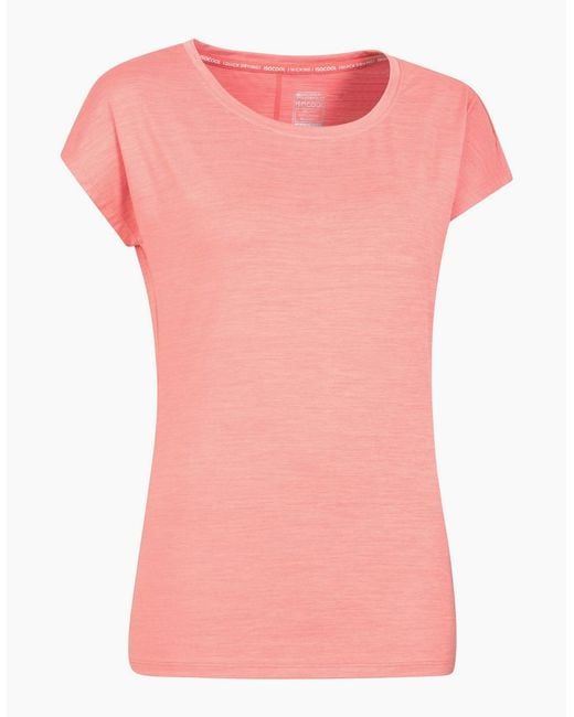 Mountain Warehouse Pink Ladies Panna Ii Uv Protection Loose T-Shirt