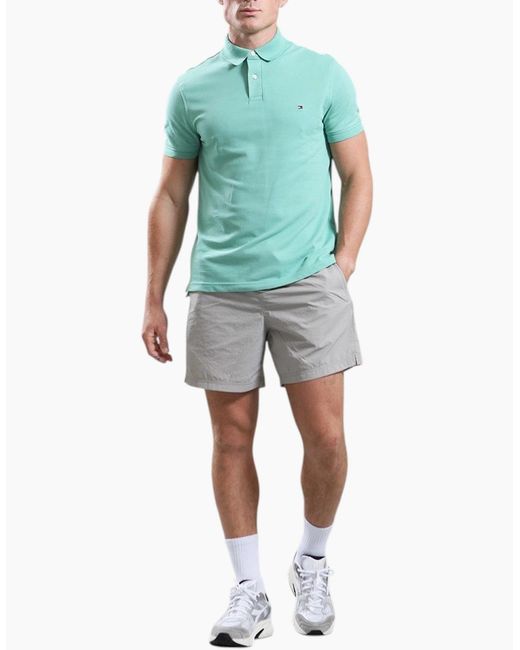 Tommy Hilfiger Green Polo Shirts Cotton Golf Top