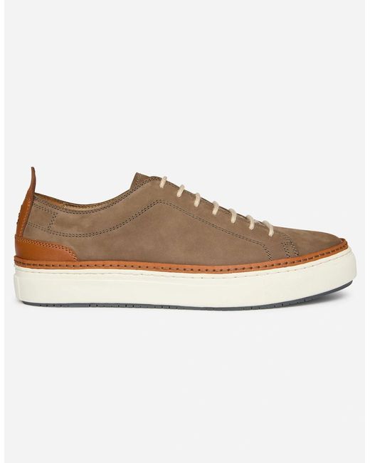 Oliver Sweeney Natural Lopes Nubuck Cupsole Trainers for men