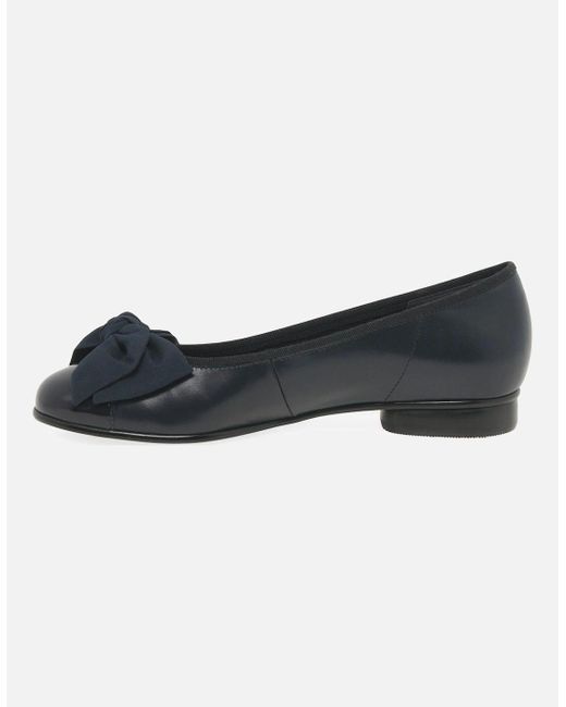 Gabor Blue Amy Ballerina Pumps