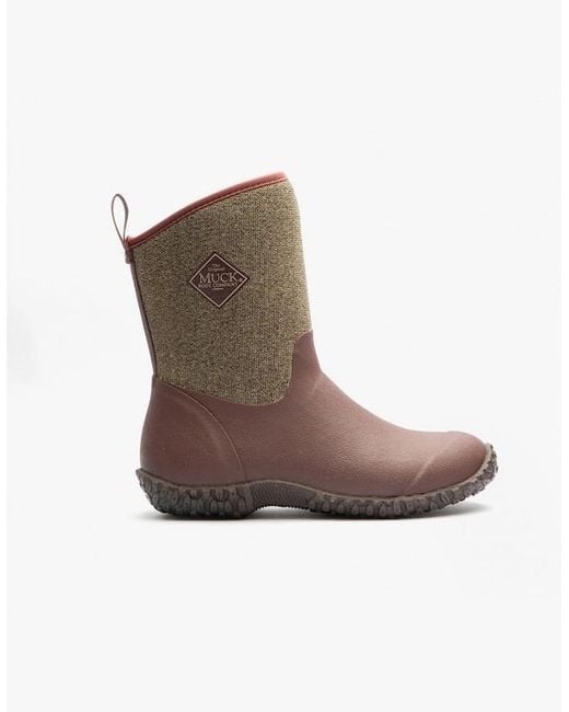 Muck Boot Brown S Muckster Ii Mid Rubber Short Boots Raisin