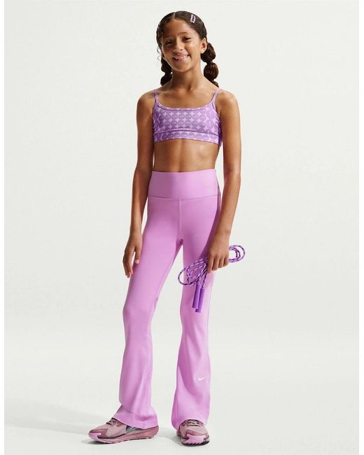 Nike Purple Scoop Neck Sleeveless Bralet Sports Bra