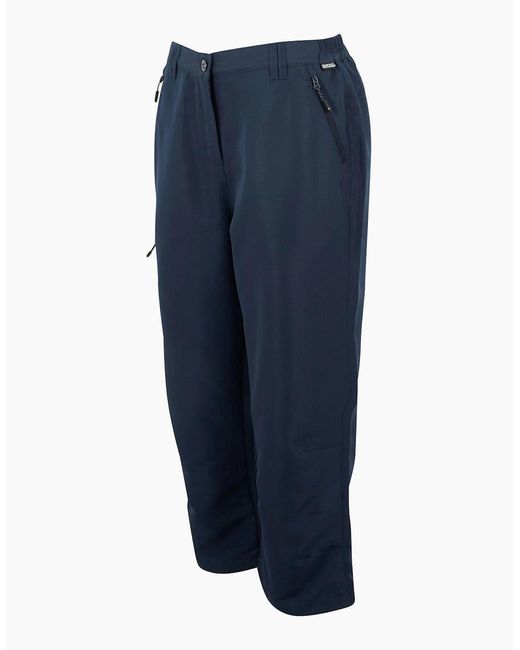 Regatta Blue Ladies Chaska Iii Walking Capri Cropped Trousers