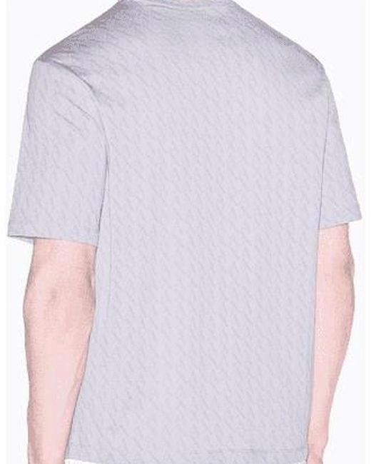 ARMANI EXCHANGE White Monogram All Over Short Set for men