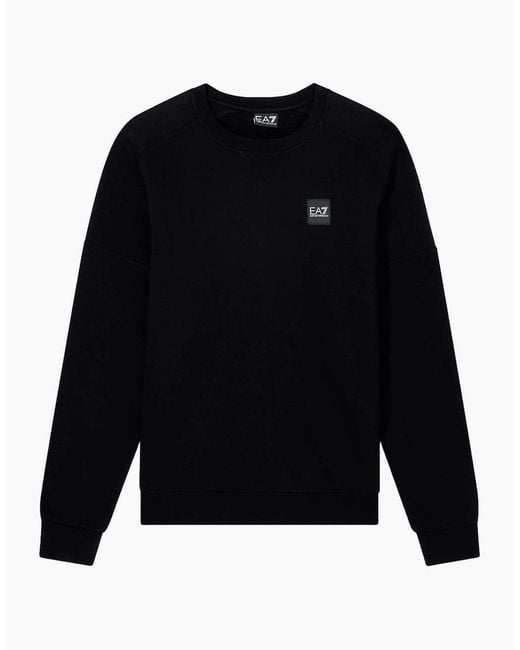 EA7 Black Emporio Armani Visibility Lightweight Sweatshirt for men