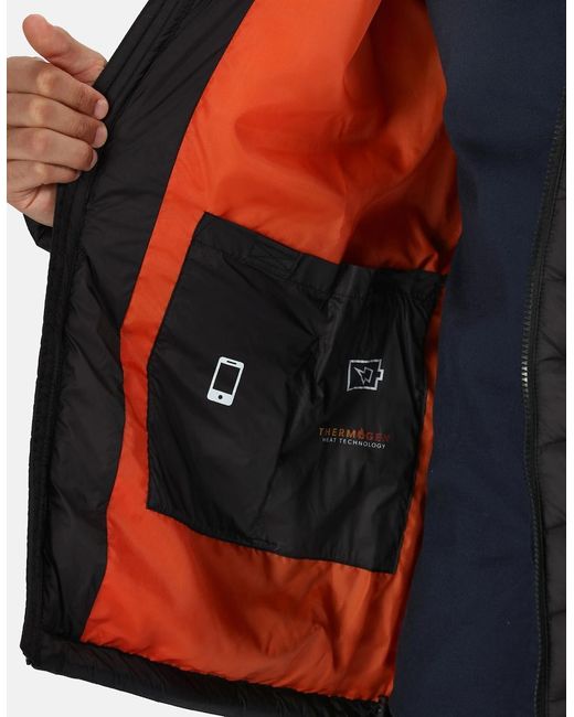 Regatta Black Thermogen P'Cell Warmloft Jacket for men