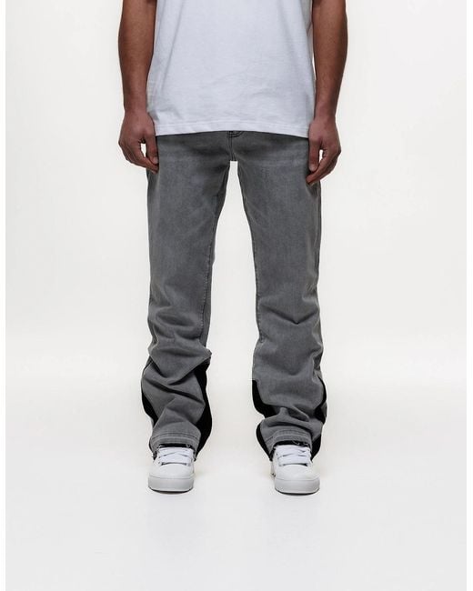 Magrit Gray Pierre Flared Jeans for men
