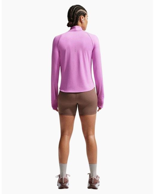 Nike Pink Ladies Swift Quarter Zip Running Top