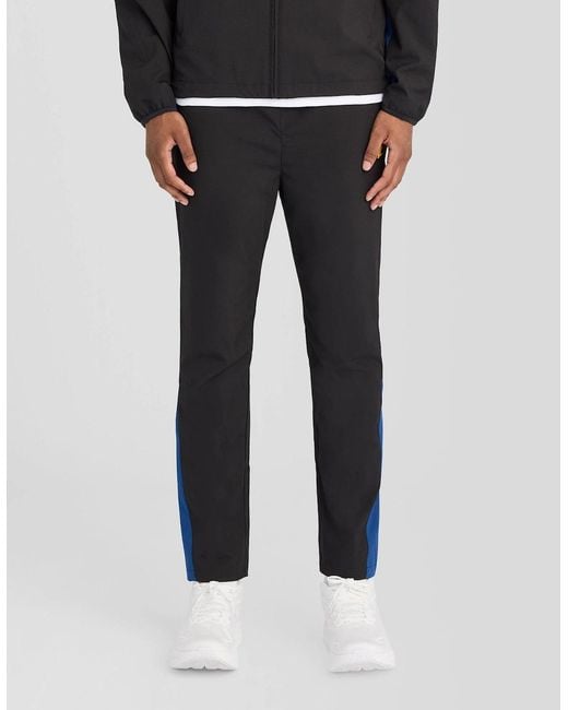 Lyle & Scott Black Sports Panelled Track Pants for men