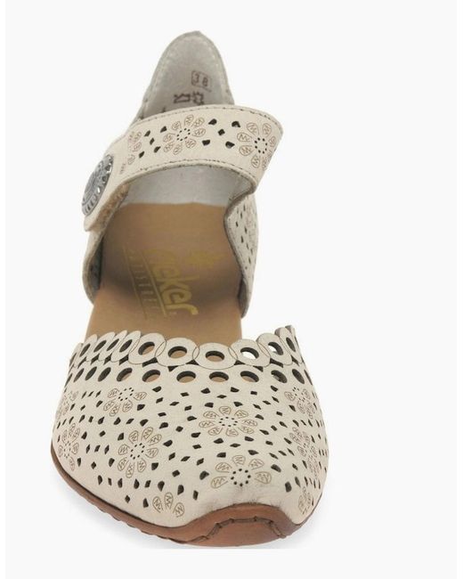 Rieker Metallic Pia Open Court Shoes