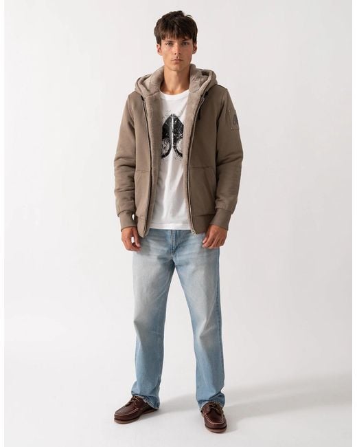 Moose Knuckles Brown Classic Bunny 3 Fleece Hoodie for men
