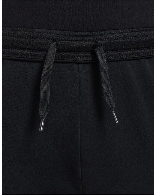 Nike Black Acad Solid Patterned Slim Track Pants