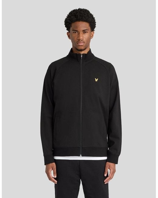 Lyle & Scott Black Sports Lightweight Track Jacket for men