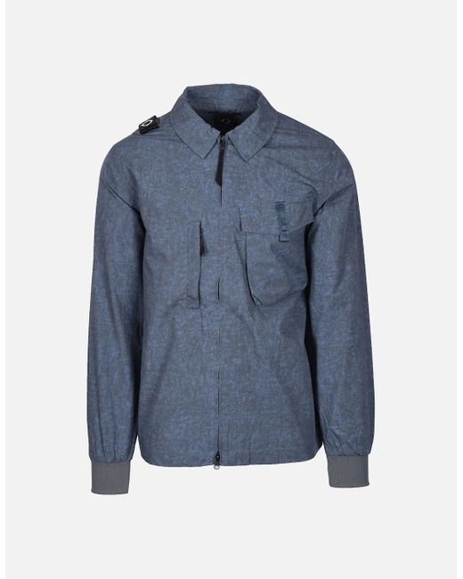 Ma Strum Blue Tie Died Overshirt Ink for men
