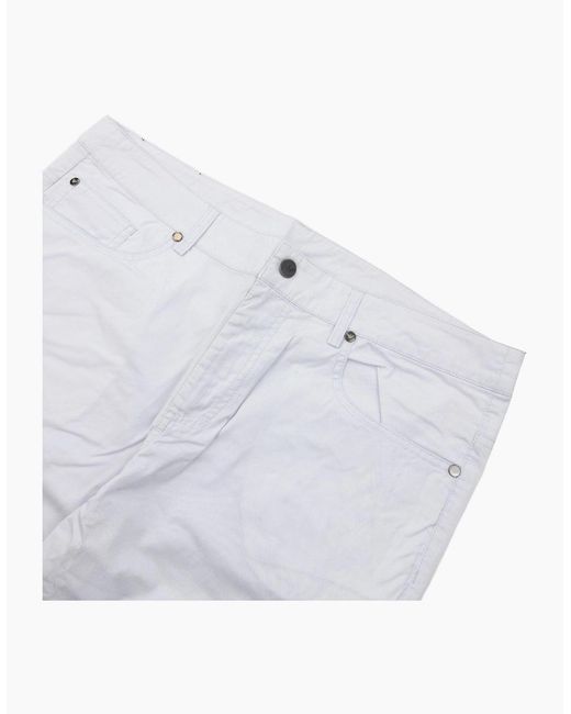EA7 White Sail Stand Alone M Pants Snow for men