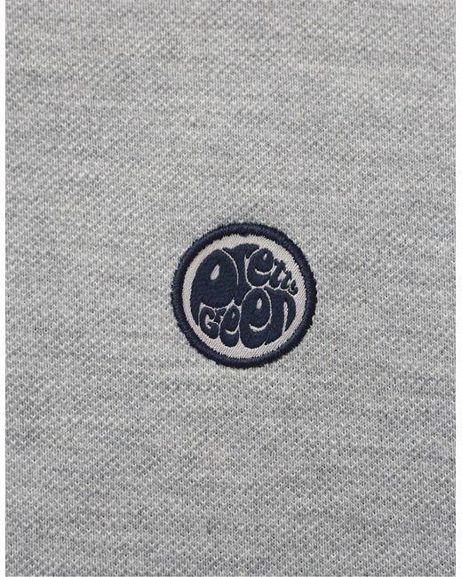 Pretty Green Gray Barton Polo for men